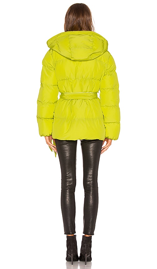 view 4 of 4 Lindsey Belted Puffer Jacket in Lime