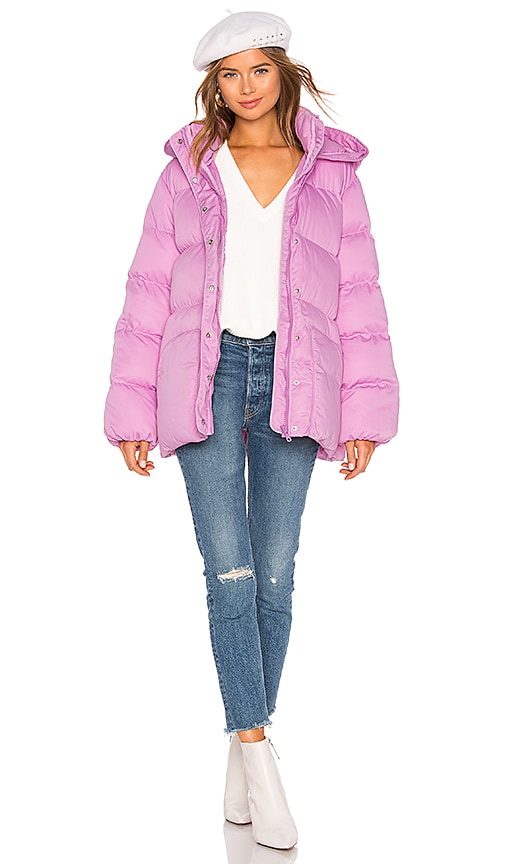 view 2 of 4 Lindsey Belted Puffer Jacket in Bubblegum Pink