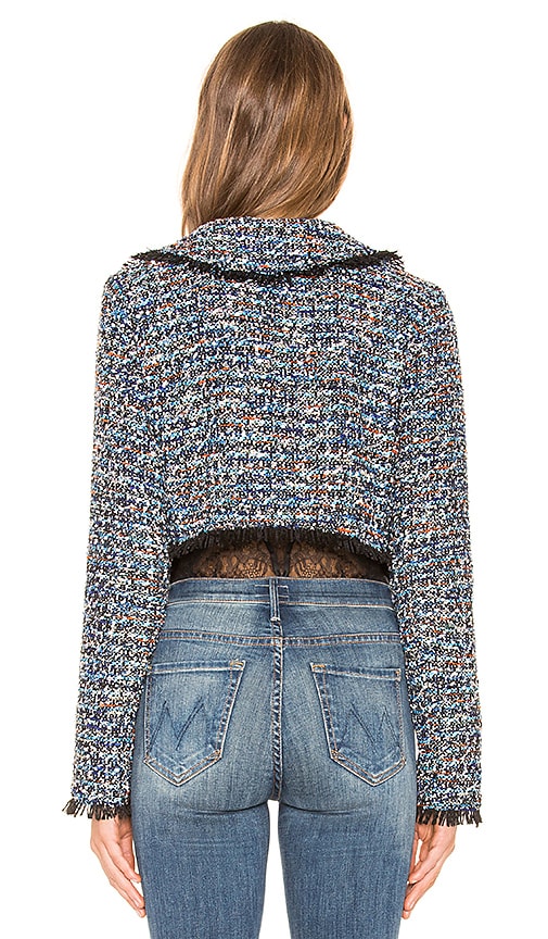 view 3 of 4 Paola Cropped Jacket in Blue Multi