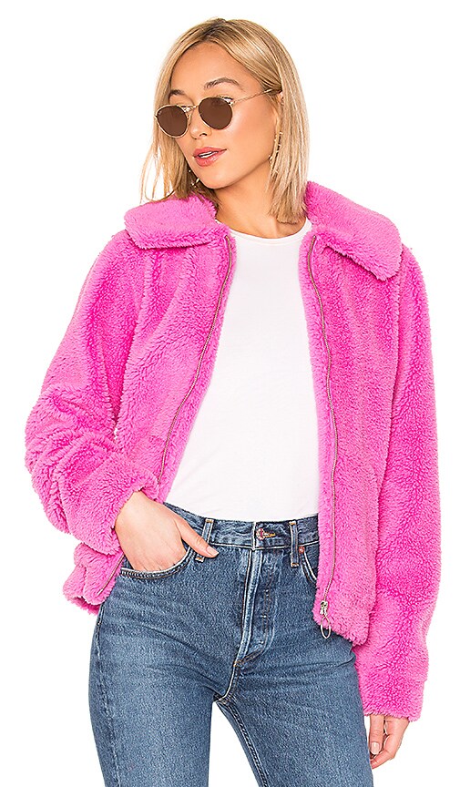 view 1 of 5 Nyla Jacket in Fuchsia Pink