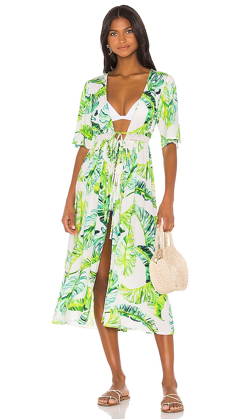 view 2 of 4 Sunday Brunch Robe in Jungle Palms