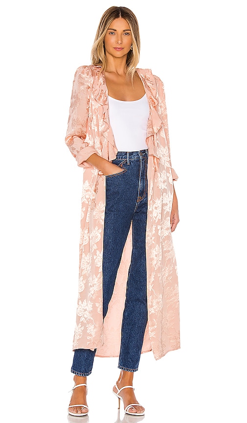 view 1 of 3 Jayden Trench in Blush Pink