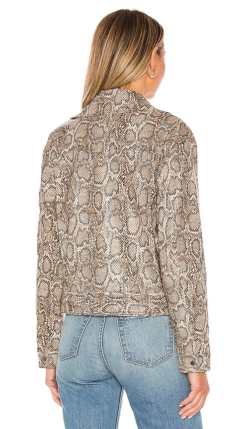 view 3 of 4 Janette Jacket in Tan Snake