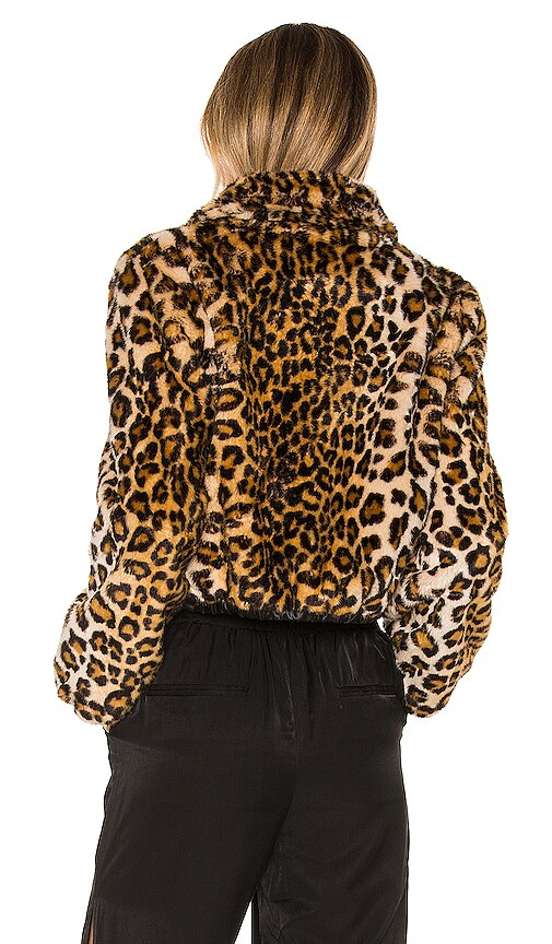 view 4 of 5 Dylan Faux Fur Puffer in Leopard