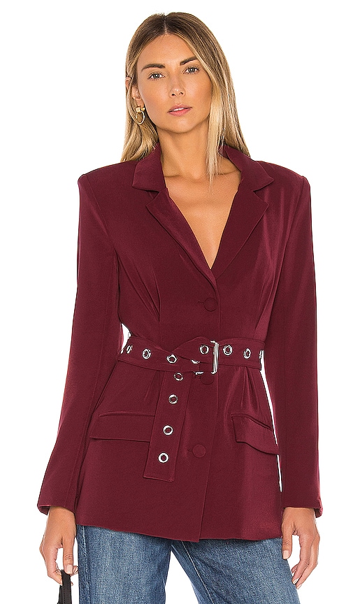 Lovers and Friends Wade Blazer in Wine Red