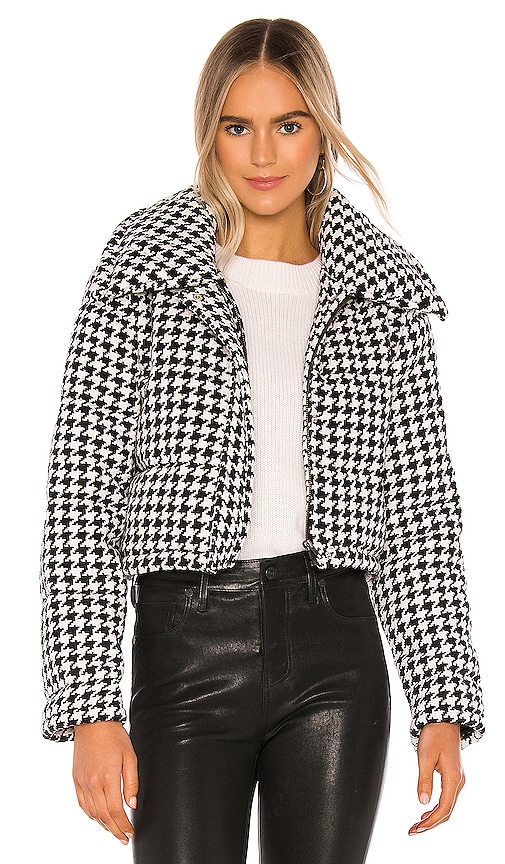 view 1 of 5 Brynlee Puffer Jacket in Black & White