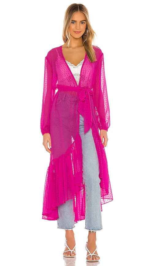 view 1 of 5 Kristy Duster in Bright Pink