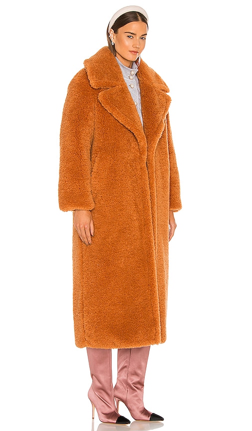view 2 of 4 Angelina Faux Fur Coat in Amber