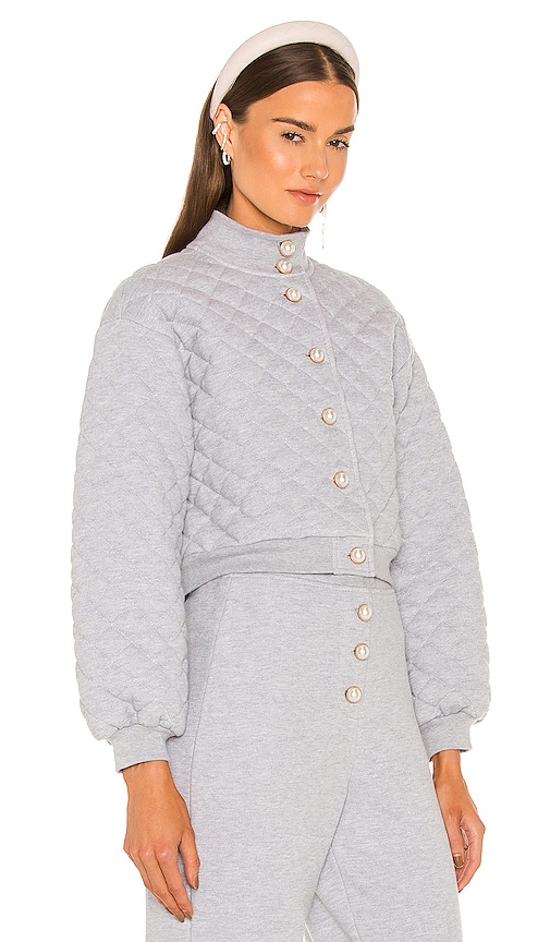 view 2 of 5 Claudia Quilted Jacket in Heather Grey