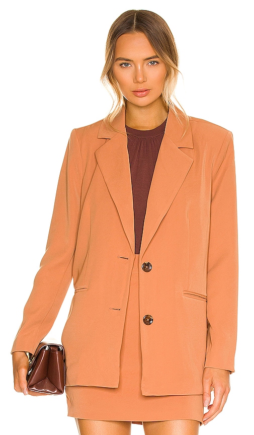 view 1 of 5 Diana Oversized Blazer in Caramel