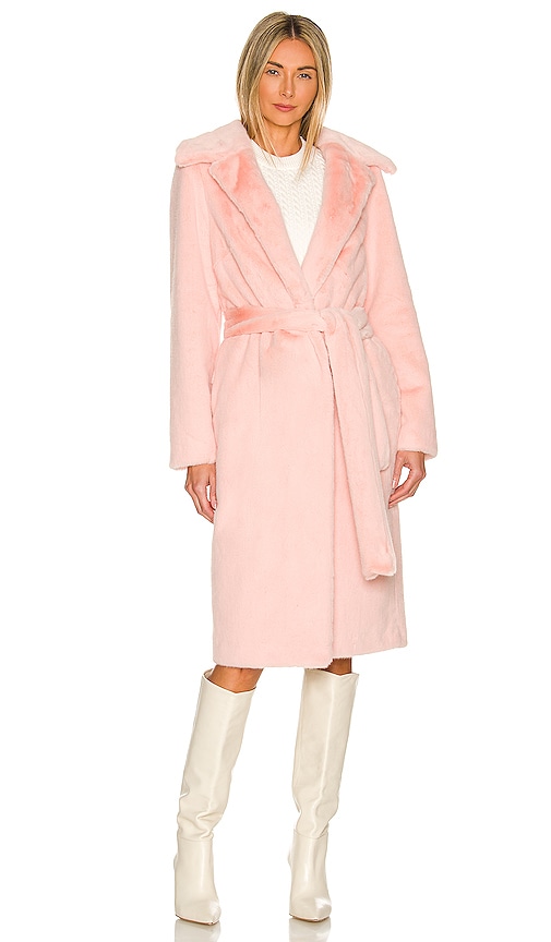 view 2 of 4 Sonny Faux Fur Coat in Baby Pink