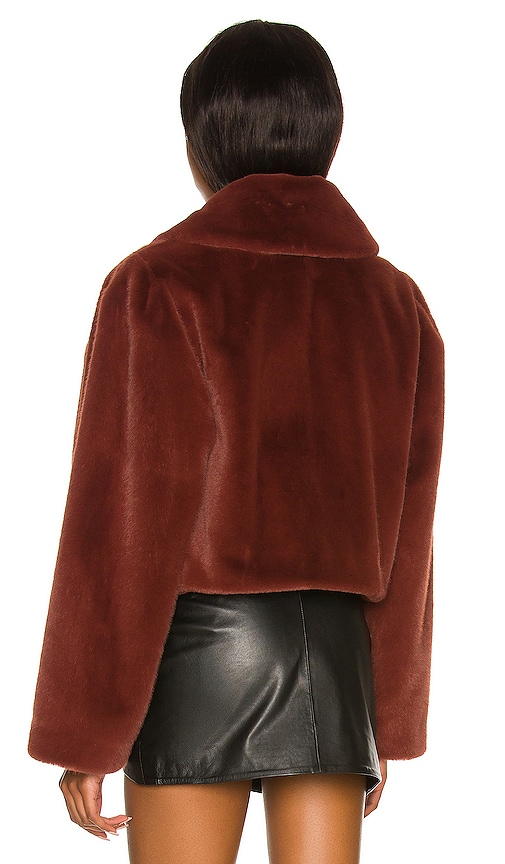 view 3 of 4 Sonny Cropped Coat in Maroon