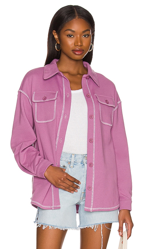 Lovers and Friends Utility Shacket in Purple Grape | REVOLVE