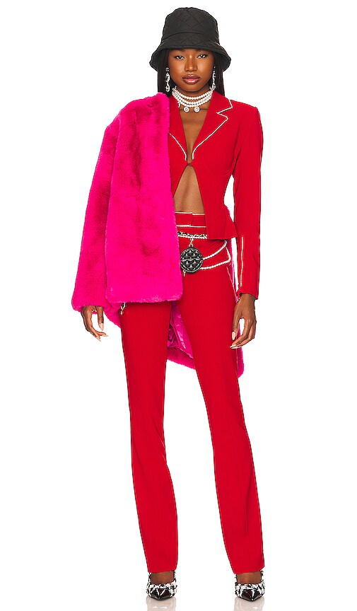 view 5 of 5 Zoe Coat in Electric Pink