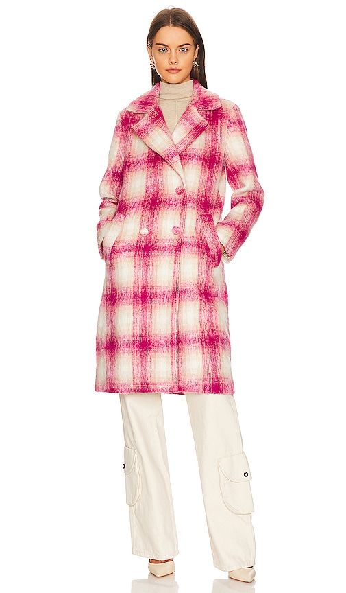 view 2 of 4 Kanani Coat in Pink Plaid