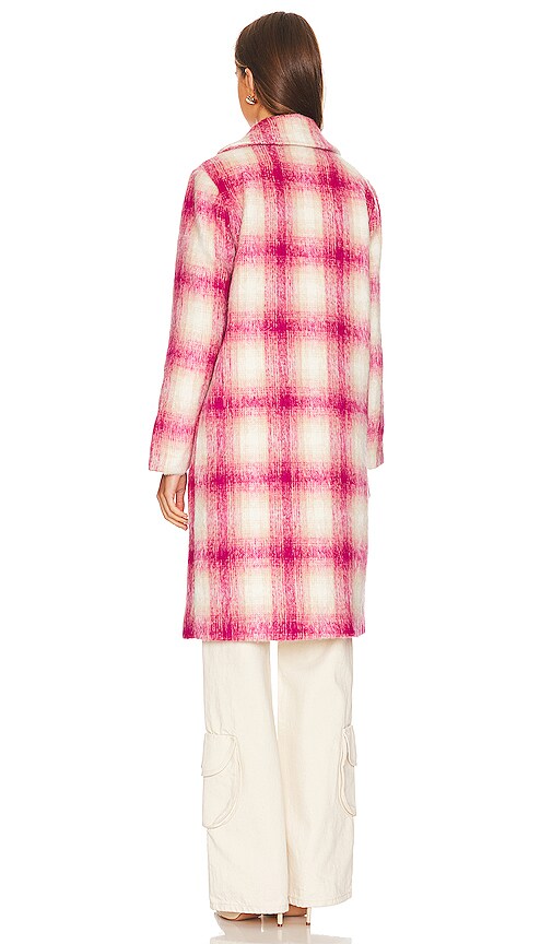 view 4 of 4 Kanani Coat in Pink Plaid