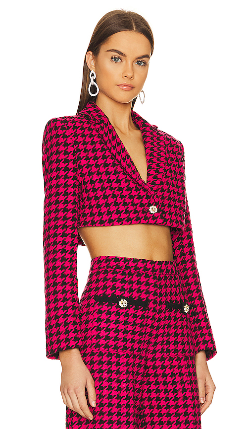 Shop Lovers & Friends Nadja Cropped Jacket In Black & Pink
