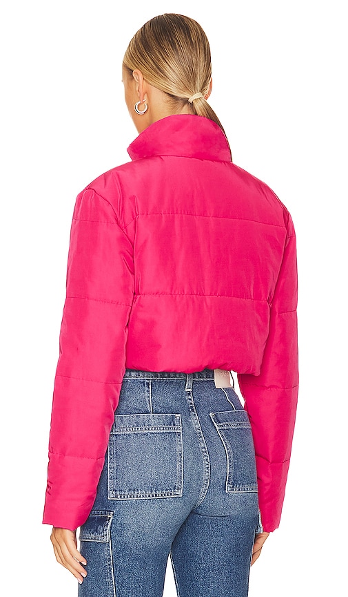 view 4 of 5 Laurel Cropped Puffer Jacket in Pink