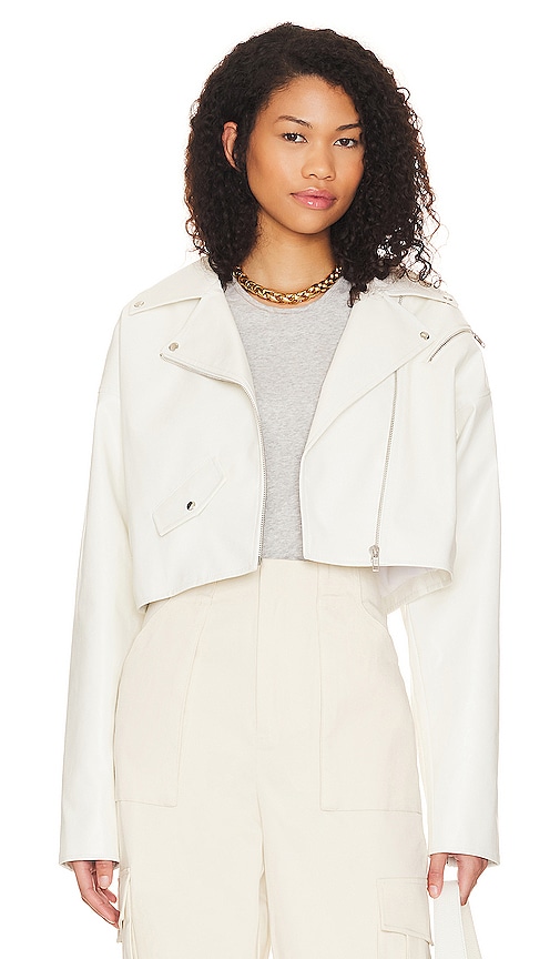 view 1 of 5 Jette Moto Jacket in Bright White