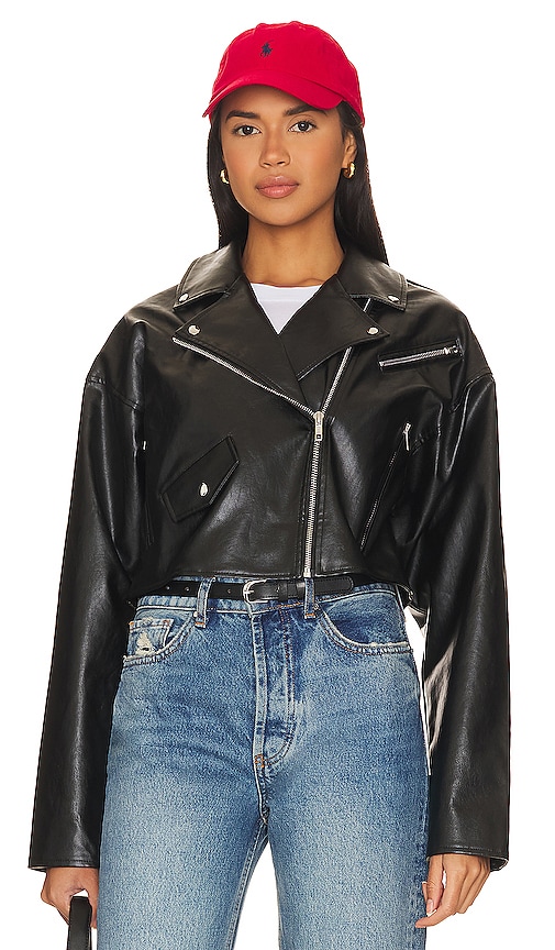 view 2 of 5 Baldwin Faux Leather Jacket in Black