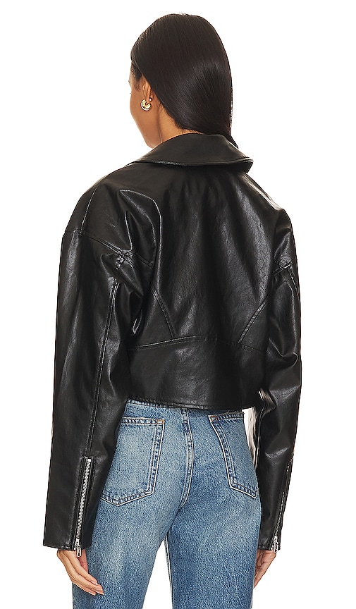 view 4 of 5 Baldwin Faux Leather Jacket in Black