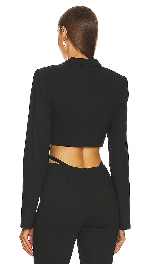 view 3 of 4 Charlize Cropped Blazer in Black