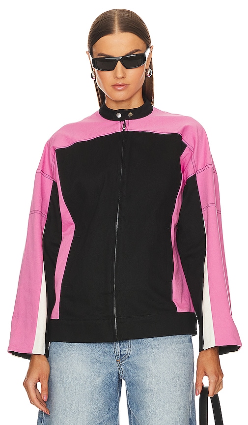 Shop Lovers & Friends Julia Jacket In Black & Pink