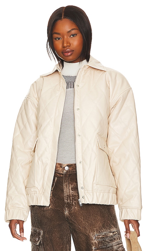view 1 of 5 x Rachel Rylee Faux Leather Jacket in Bone White
