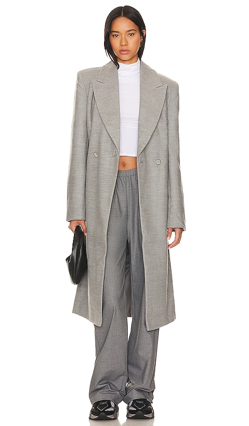 view 1 of 4 x Rachel Adeline Coat in Stone Grey