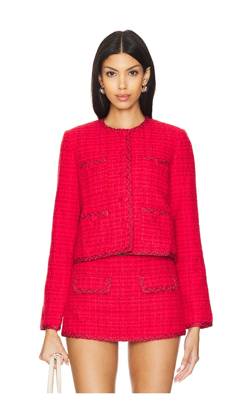 view 1 of 5 Alina Jacket in Rose Red