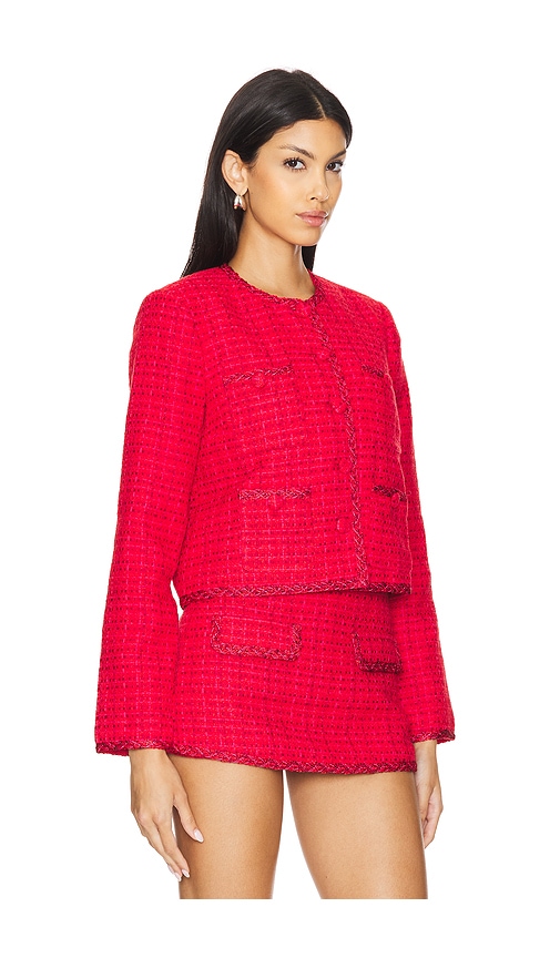 view 2 of 5 Alina Jacket in Rose Red