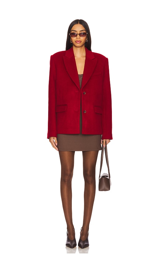 view 5 of 5 x Emily Gemma Micah Blazer in Red