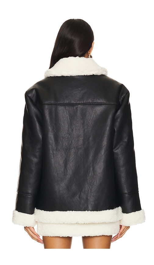 view 4 of 5 Violetta Faux Leather Jacket in Black