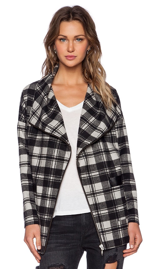 REVOLVE x Lovers + Friends Plaid Merci Zip Front Shacket / online Jacket Size Small