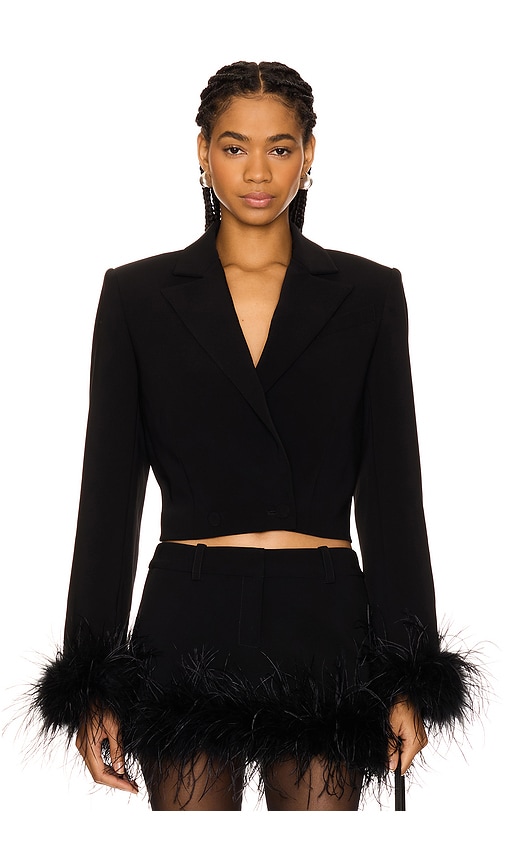 view 1 of 5 Sophie Cropped Blazer in Black