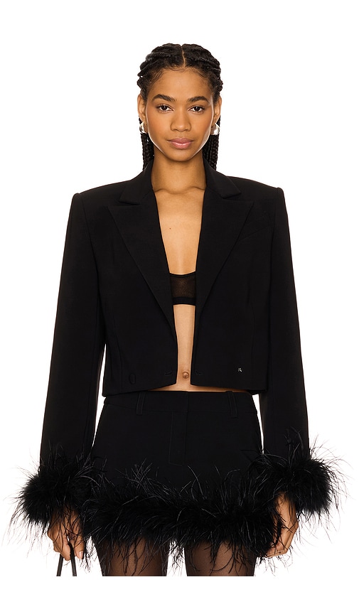 view 2 of 5 Sophie Cropped Blazer in Black