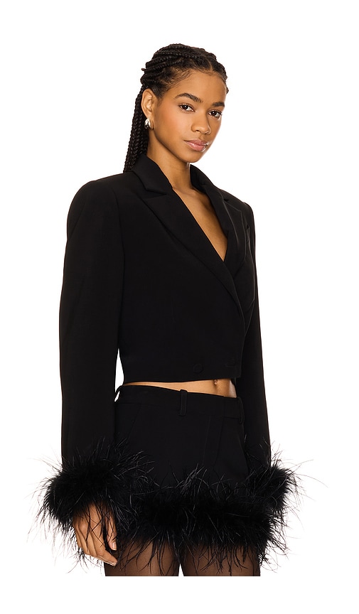 view 3 of 5 Sophie Cropped Blazer in Black