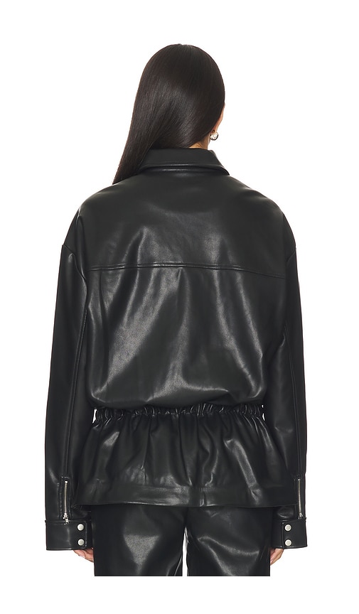 view 3 of 4 Greta Faux Leather Jacket in Black