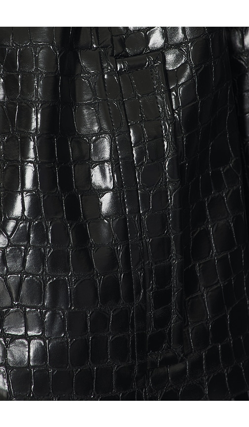 view 6 of 6 Arden Faux Croc Jacket in Black