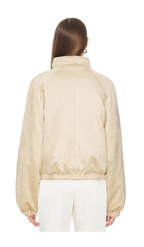 view 3 of 4 Cody Faux Suede Bomber in Rustic Tan