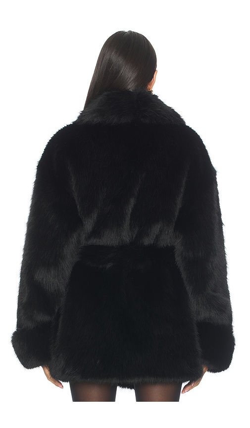 view 3 of 4 Margot Faux Fur Coat in Black