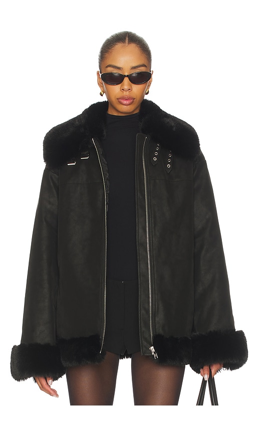 Helly Faux Leather Jacket