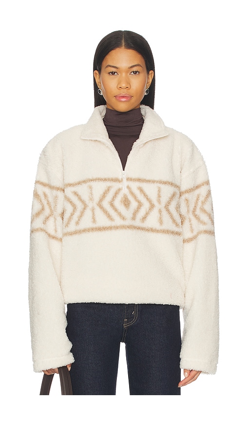 Lovers & Friends Dani Half Zip Pullover In Neutral