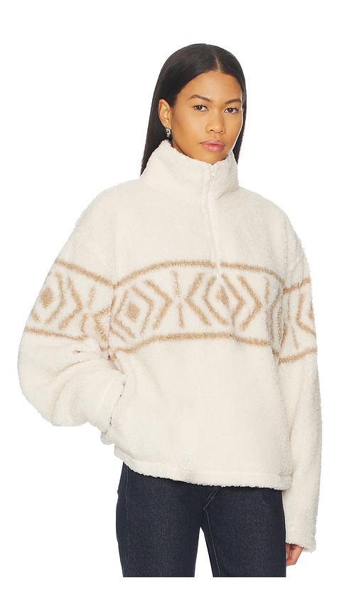 Lovers & Friends Dani Half Zip Pullover In Neutral