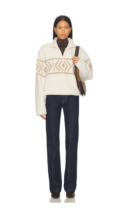 view 4 of 5 Dani Half Zip Pullover in Beige Neutral