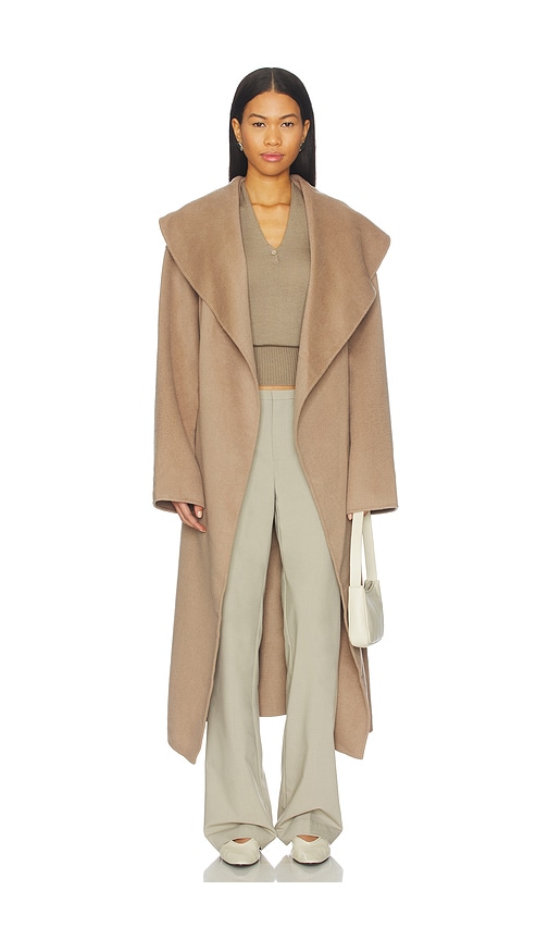 view 1 of 4 x Christina Elezaj Noor Coat in Taupe