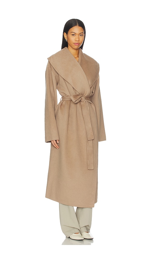 view 3 of 4 x Christina Elezaj Noor Coat in Taupe
