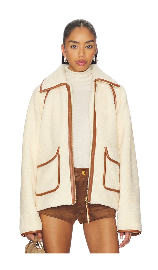 view 1 of 5 Hailey Jacket in Cream & Tan