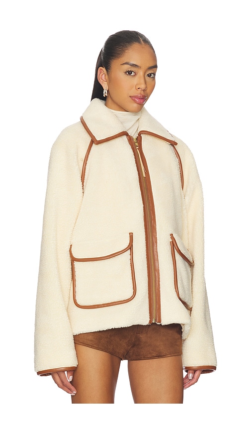 view 3 of 5 Hailey Jacket in Cream & Tan