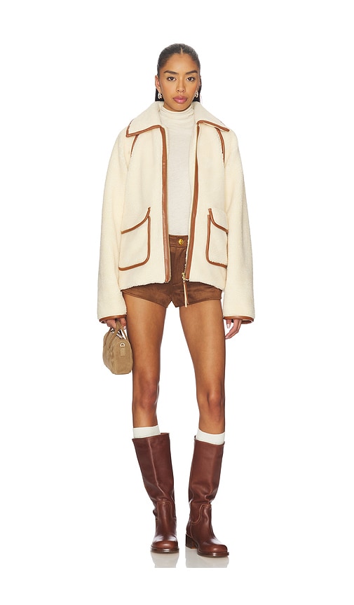 view 5 of 5 Hailey Jacket in Cream & Tan